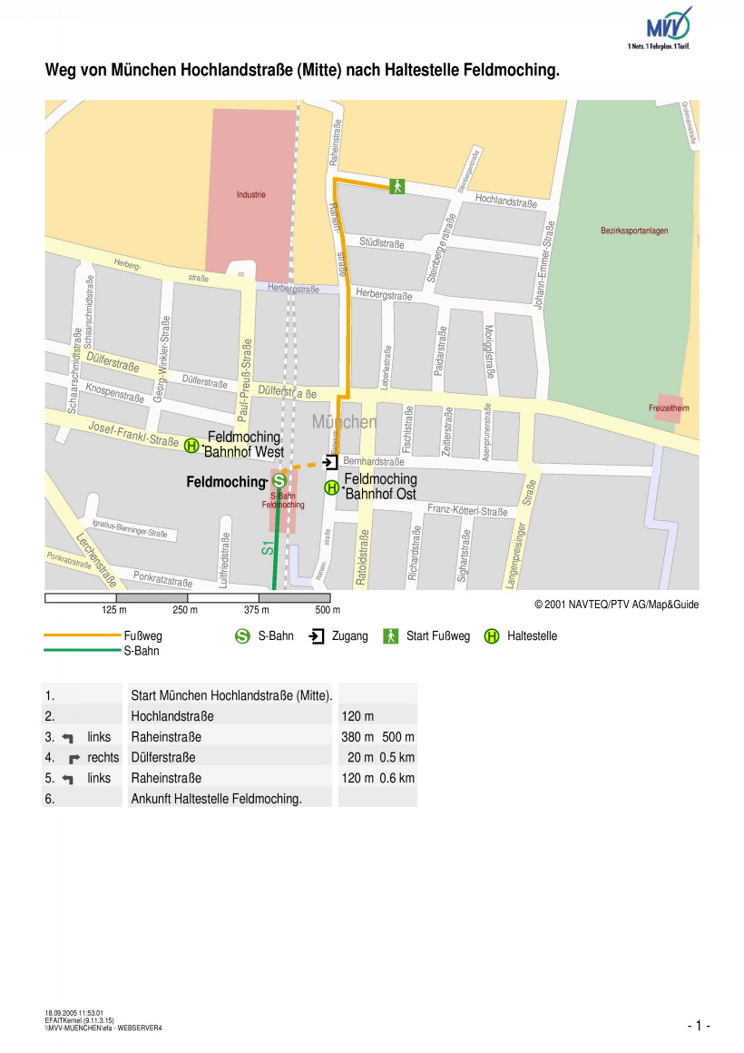 Klicken zur M V V Fahrplanauskunft